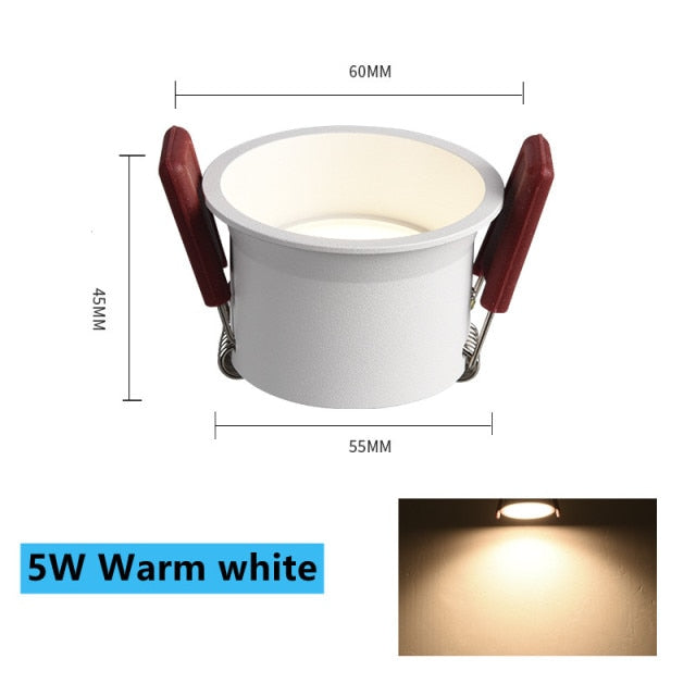 LED Ceiling Lamp 110V 220V 12W 20W COB Downlight Dimmable Spotlight 5W 7W 3000K 4000K 6000K For Home Background Wall Lighting