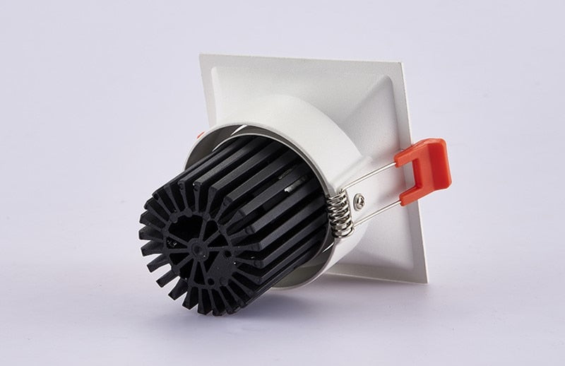 Super Bright Recessed square LED Dimmable Downlight COB 7W 10W 15W 18W LED Spot light LED decoration Ceiling Lamp AC85-265V