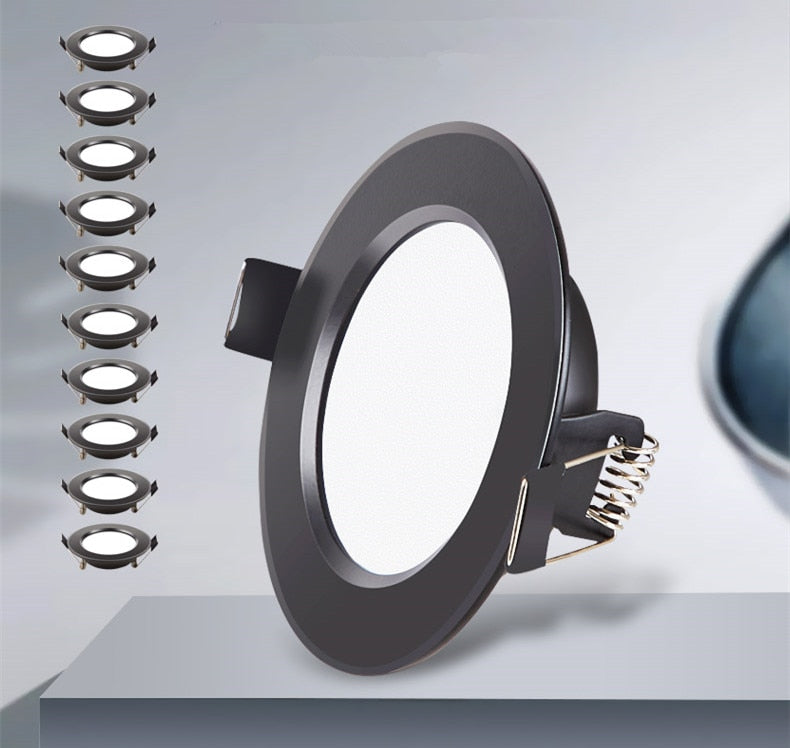 RGB waterproof led downlight lamp 5w 7W 9W 12W 220V led spot ceiling recessed downlights with remote control KTV indoor lights