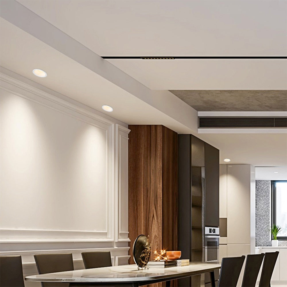 Dimmable Anti-Glare Recessed Downlight 3W 5W 7W 9W 12W 15W 18W Round AC220V Indoor Background LED Ceiling Spot Light