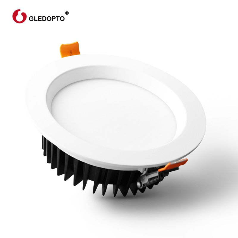 Zigbee Smart Home App Control Warm White Cold White Light 9W RGBCCT LED Downlight for Bedroom Corridor Kitchen Toilet