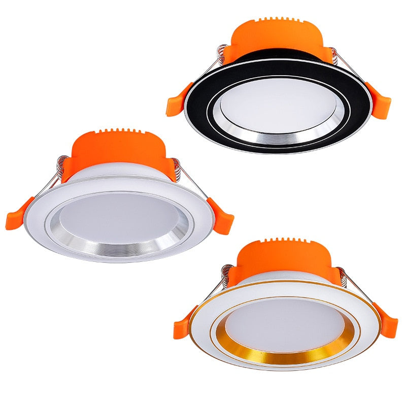 LED Downlight 220V 5W Recessed 10 Packs Round LED Ceiling Lamp AC 220V Indoor Lighting Warm White Cold White