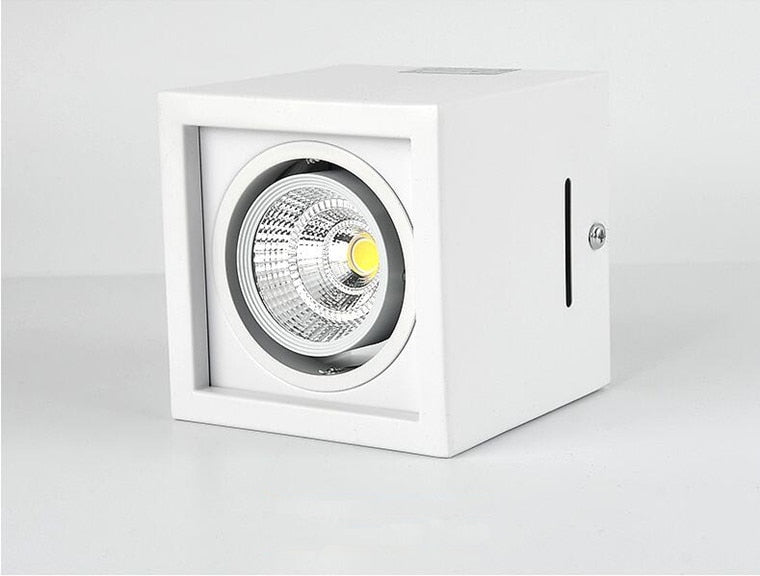 Square Dimmable COB LED Downlights 10W 20W LED Ceiling Lamps AC85~265V LED Ceiling Spot lights Surface Mounted Indoor Lighting