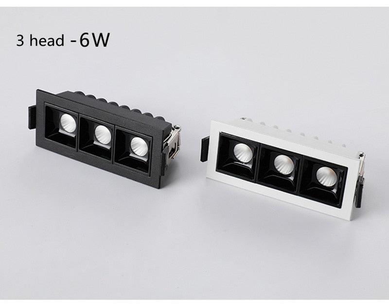 Dimmable LED Downlight Grille lamp Spot Light Indoor 2W/4W/6W/10W/20W/30W Recessed Strip COB ceiling lamp Indoor Lighting