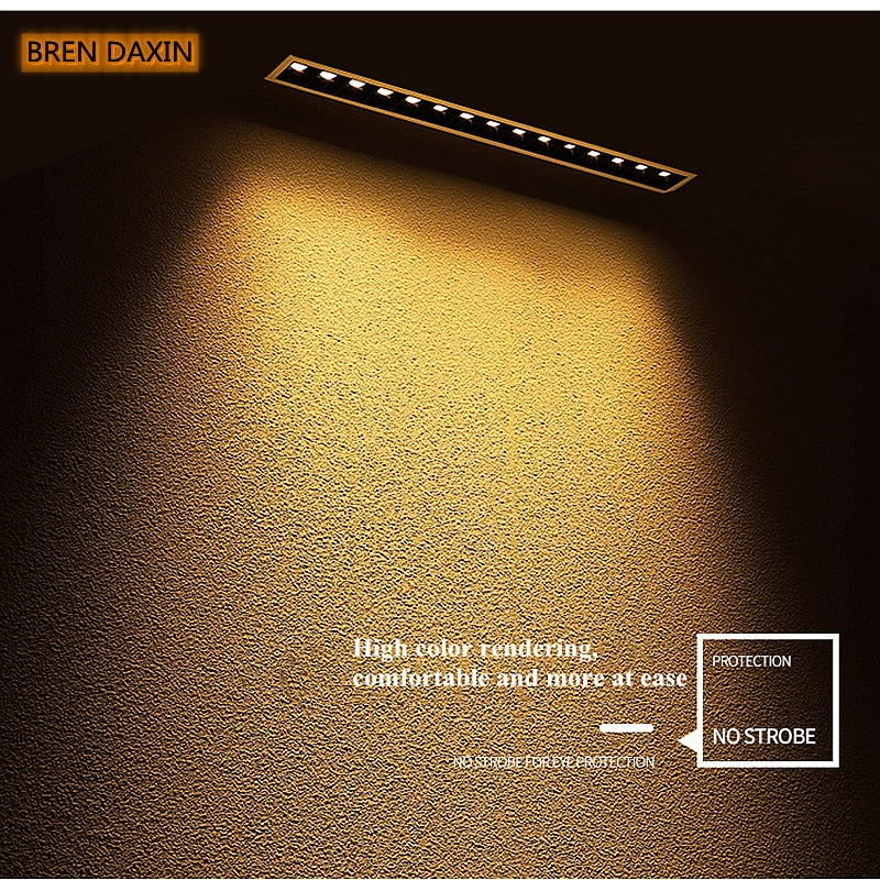 Dimmable LED Downlight Grille lamp Spot Light Indoor 2W/4W/6W/10W/20W/30W Recessed Strip COB ceiling lamp Indoor Lighting