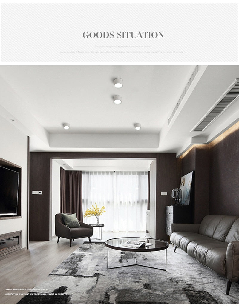 Change color temperature 3000k-6000K Recessed LED Downlight CCT Ceiling Lamp 7W 9W 12w 15w Spotlight Ceiling Fixtures Lighting