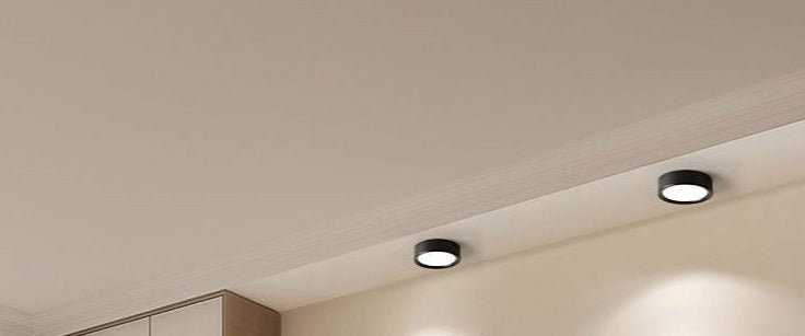 Round Square LED Panel Light Ceiling Lamps 6W/9W/12W/18W/24W Surface Mounted AC86-265V LED Downlights Home Decors Indoor Lighting
