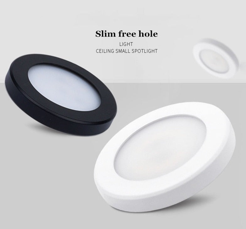 LED Downlight Mini Surface Mounted 220V 240V 5W 7W Panel Spot Light Ultra thin Indoor Lighting Home Kitchen Cabinet Lamp