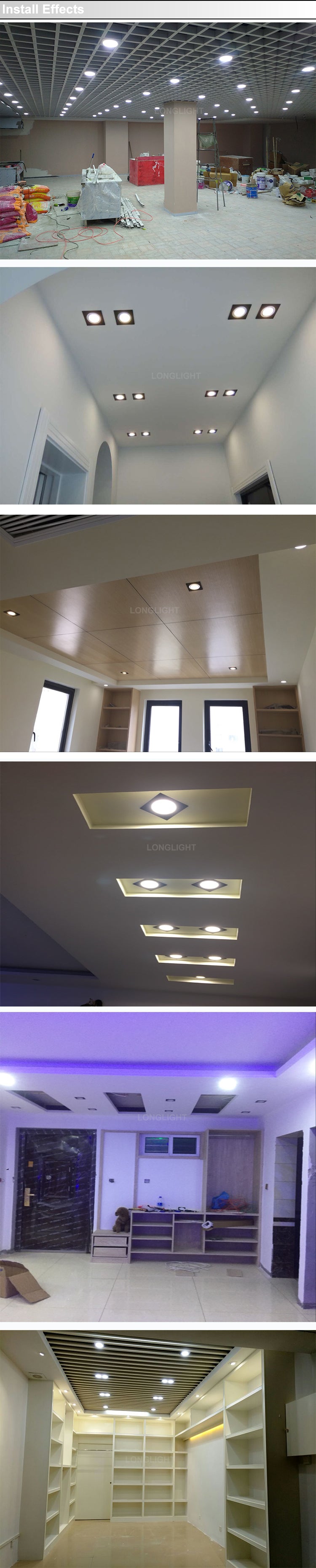 LED Downlight Dimmable Panel Led Light 110V 220V Led Spot 2x15W Grille Light 3000K 4000K 6000K