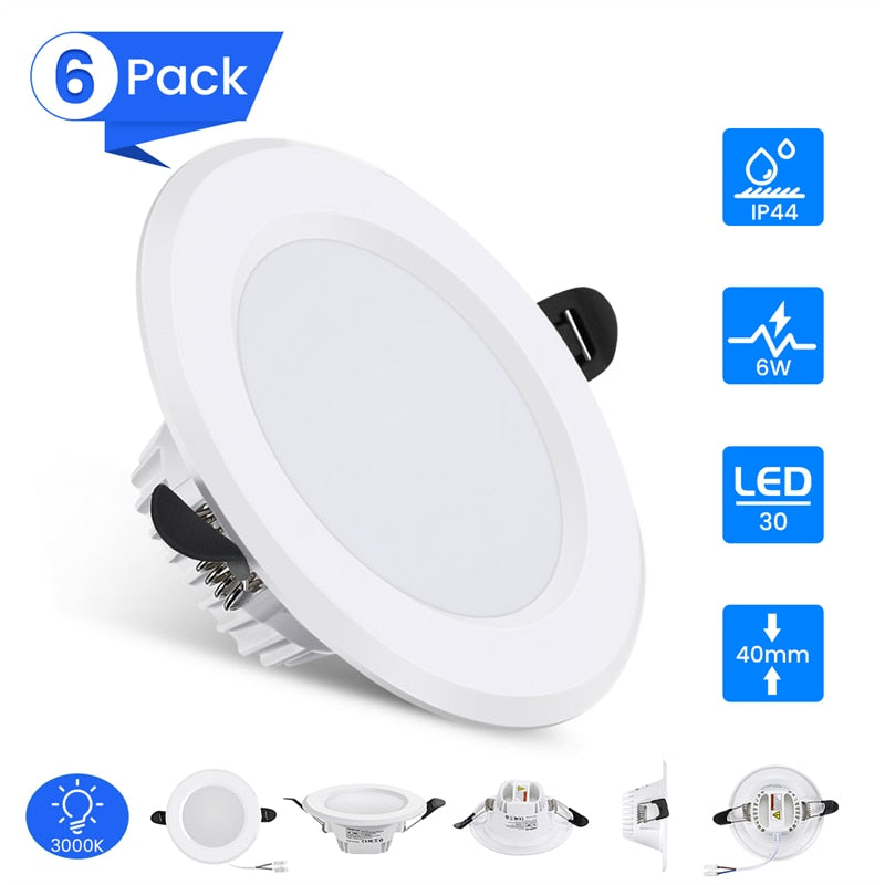 AMBOTHER LED Downlight 36W Recessed Round LED Ceiling Lamp SMD2835 AC85-265V Warm White 3000K Ceiling Spot Light Indoor Lighting