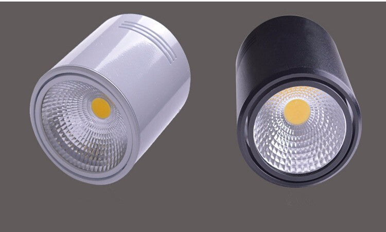 Surface Mounted 12W/18W LED Downlights AC110V/AC220V LED Downlight With White/Cold White/Black/White Housing Colors