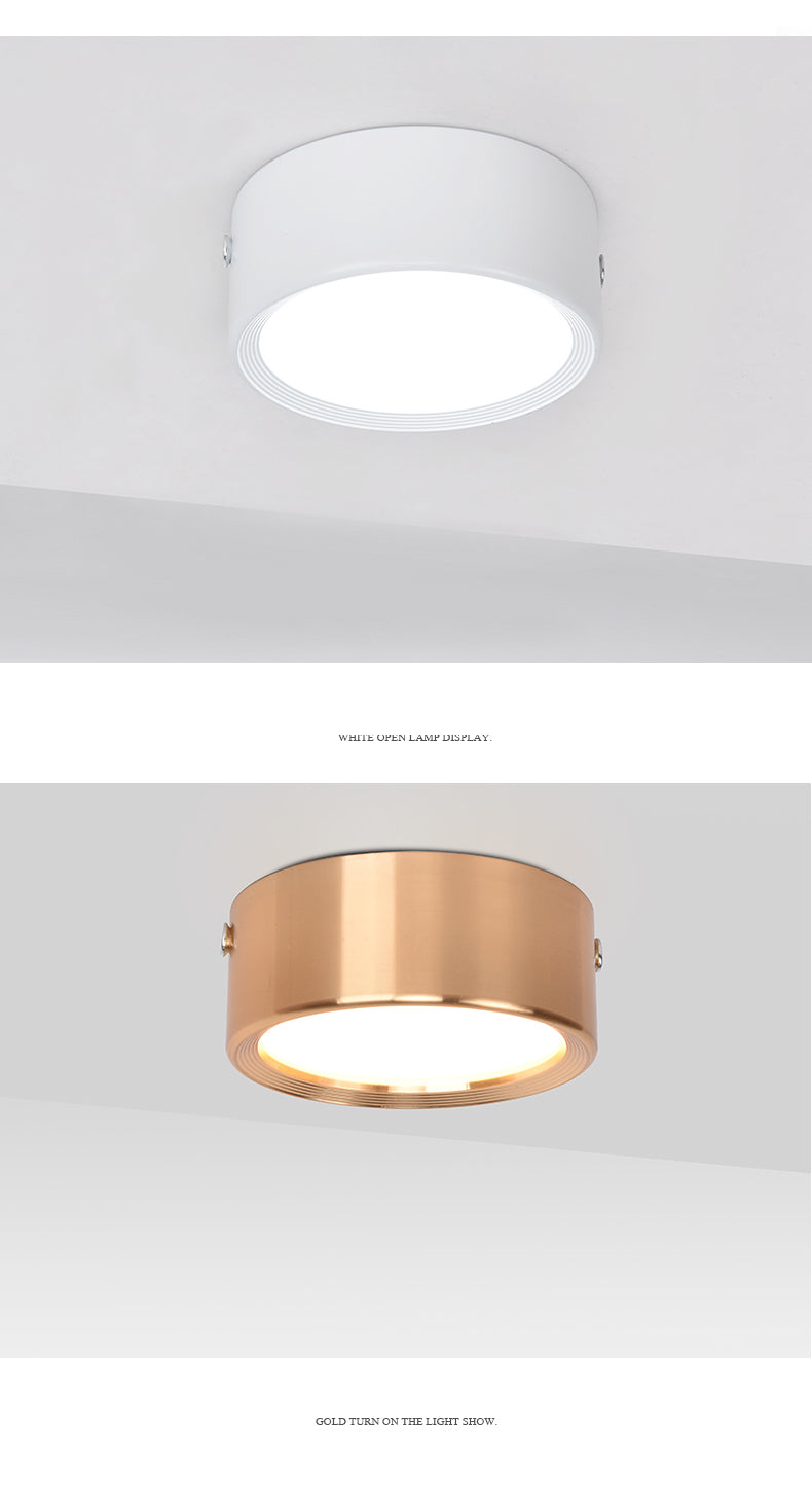 LED Ceiling surface mounted downlight 3W 5W 7W 9W 12W AC86V~220V LED ceiling lamp round ultra-thin spotlight indoor lighting