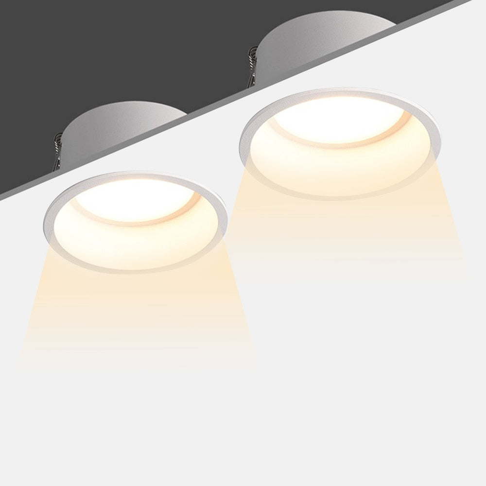 Anti-Glare LED Downlight Recessed 5W 7W 10W LED Spot Light Ceiling Lamp AC85-265V Bedroom Cafe Indoor Decoration LED Light D30