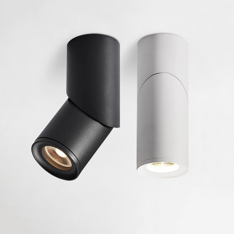 LED Rotating Surface Mounted Downlights 7W 9W 12W COB LED Ceiling Spot Lights AC90-220V LED Wall Lamp Indoor Lighting