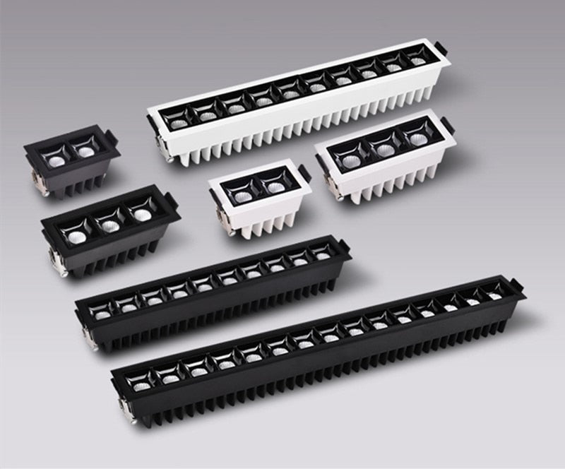 Dimmable LED Downlight Spot Light Indoor Recessed Lighting Linear bar Laser Blade Ceiling Line Lamp 2W/4W/6W/10W/20W/30W