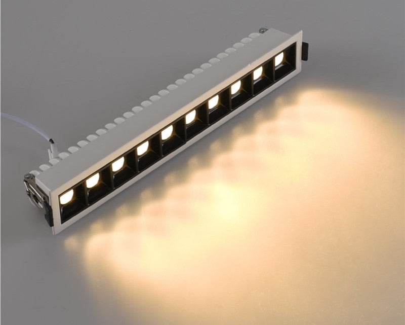 Dimmable LED Downlight Spot Light Indoor Recessed Lighting Linear bar Laser Blade Ceiling Line Lamp 2W/4W/6W/10W/20W/30W