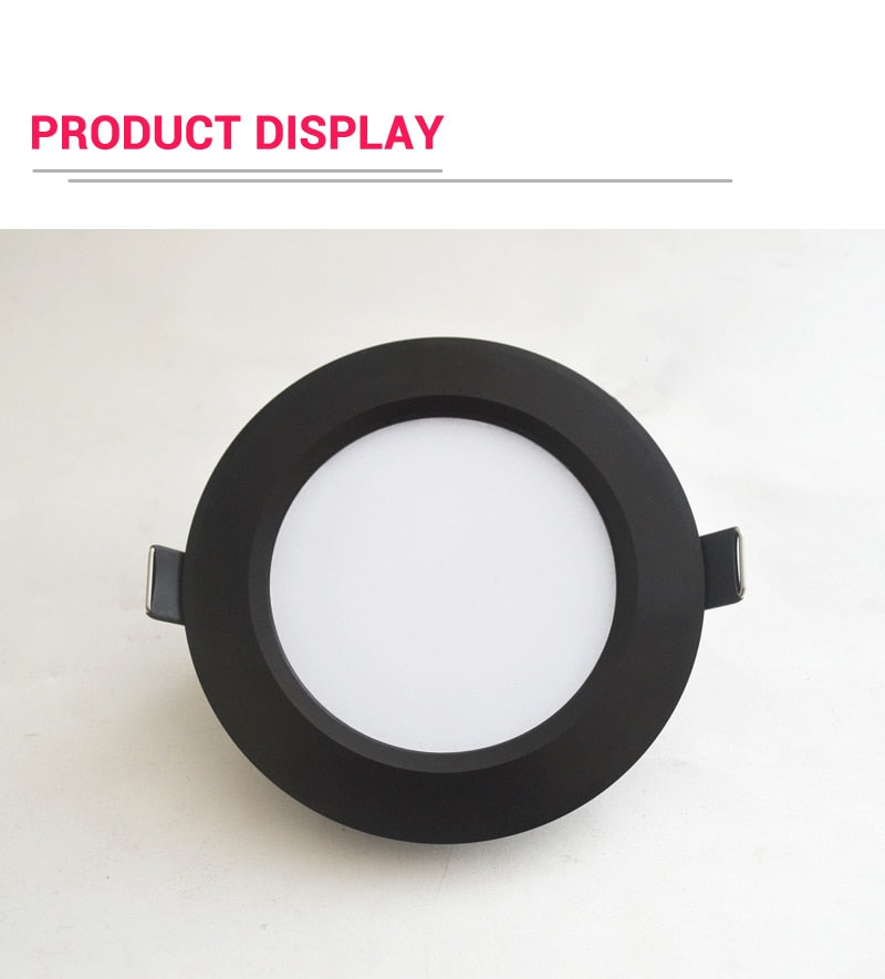 LED Downlight Waterproof IP65 3W 5W 7W 9W 12W 15W Warm Natural Cold White Spot Lamp AC 220V 230V 240V Indoor Lighting