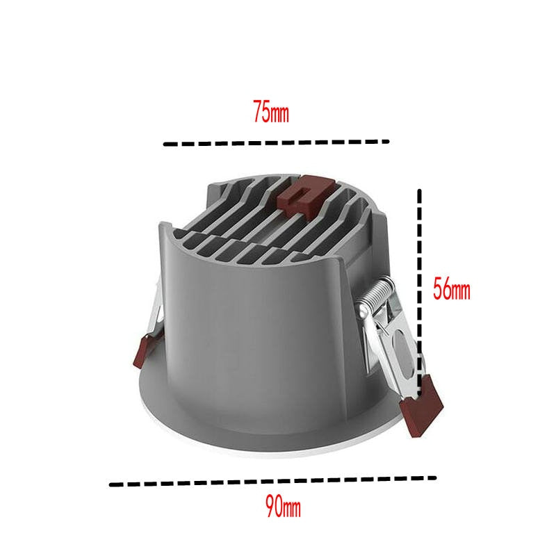 10W COB TRIAC Dimmable LED Downlights COB LED Recessed Ceiling Lamp Warm Cool White LED Spot Light