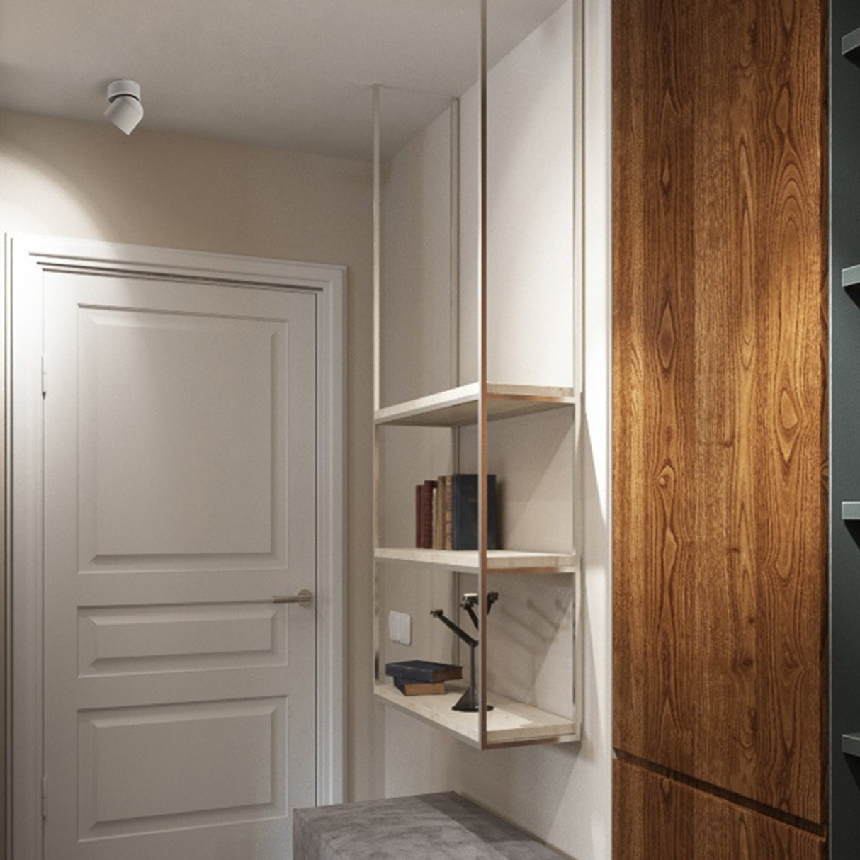 LED White Ceiling Lamp Aluminum Adjustable 220V AC 360° Degrees Nordic Spot Light Living Room Foyer Indoor Lighting Downlights