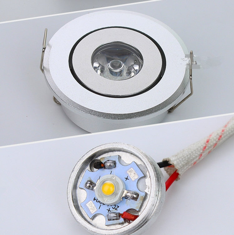 LED 1W 3W 6W MINI downlight 10PCS High Power Recessed Ceiling Down Light Lamps LED Downlights for Living Room Cabinet Bedroom