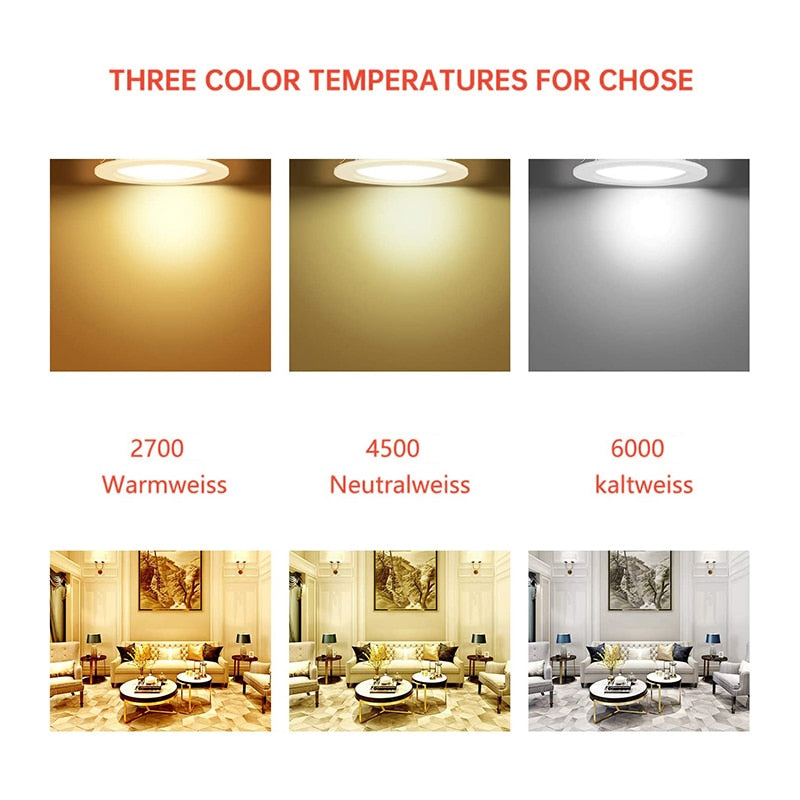 Bathroom Spotlight Household Tooling Embedded Downlight Bulb 6 Pcs 5w Bedroom Kitchen Indoor For Home Kitchen Spot Lighting