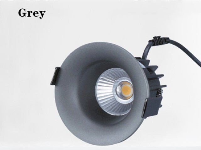 Dimmable COB downlight super bright embedded luminous LED spotlight home interior lighting AC220V anti-glare ceiling light