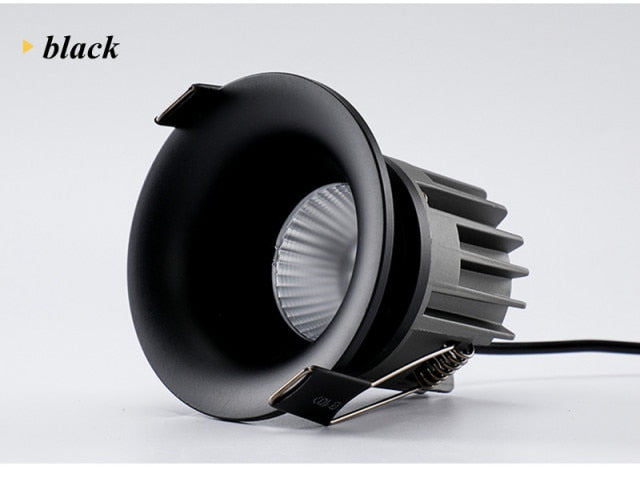 Dimmable COB downlight super bright embedded luminous LED spotlight home interior lighting AC220V anti-glare ceiling light