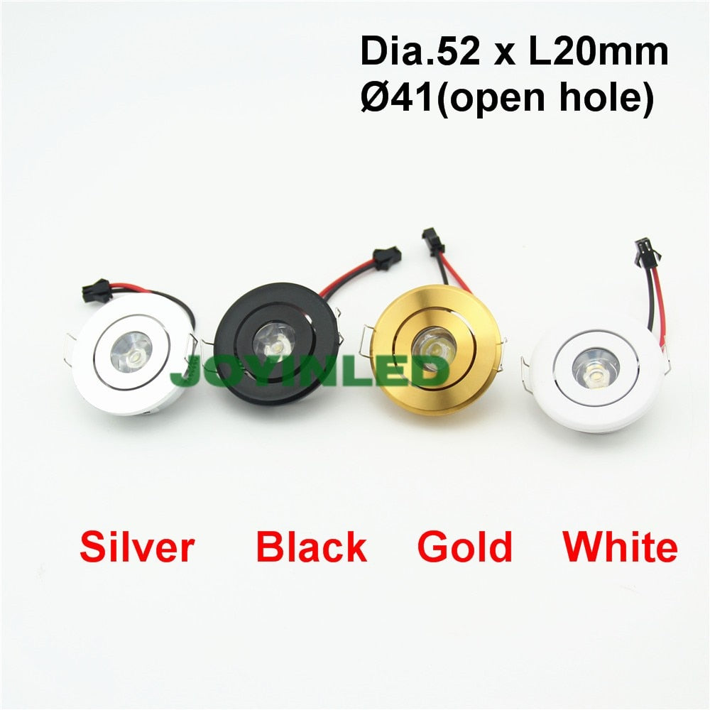 LED Downlight 10pcs/lot Jewelry Show Case Cabinet Spot Lamp White MINI LED Downlight 3W