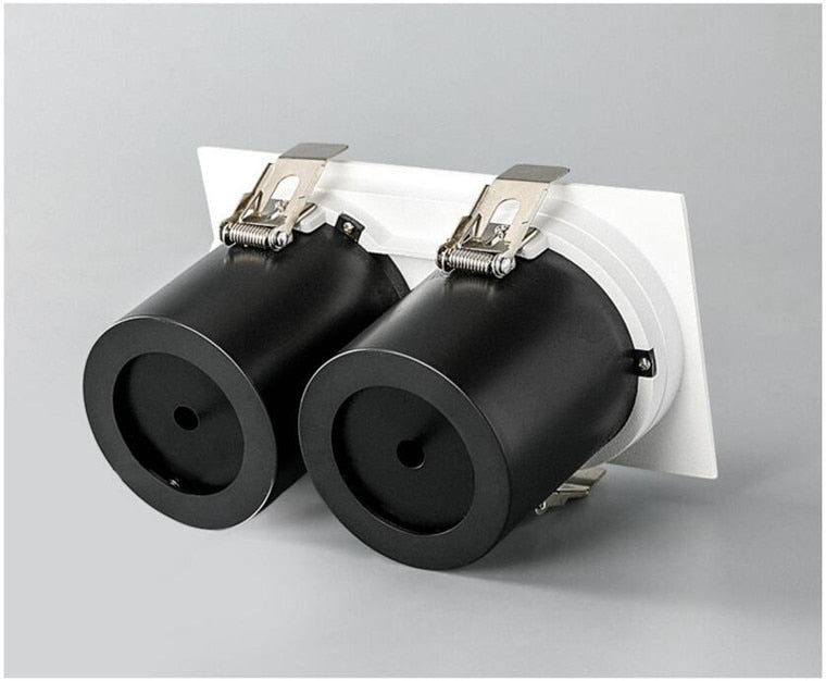 360° rotating flexible COB LED downlight, 9W 12W 18W LED ceiling spotlight, AC85~265V, indoor lighting LED light