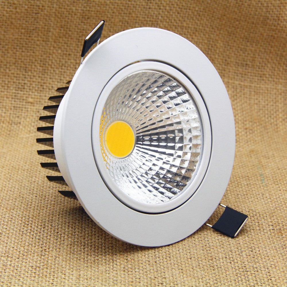 The new Super Bright Recessed LED Dimmable Downlight COB 5W 7W 9W 12W LED Spot light LED decoration Ceiling Lamp AC 110V 220V