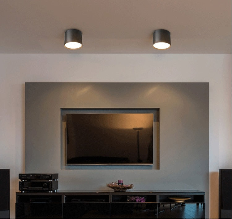 Surface Mounted Ceiling Downlight SMD5730 5W 7W 12W 18W AC85-265V lamp COB Led downlights Ceiling Spot light +led driver