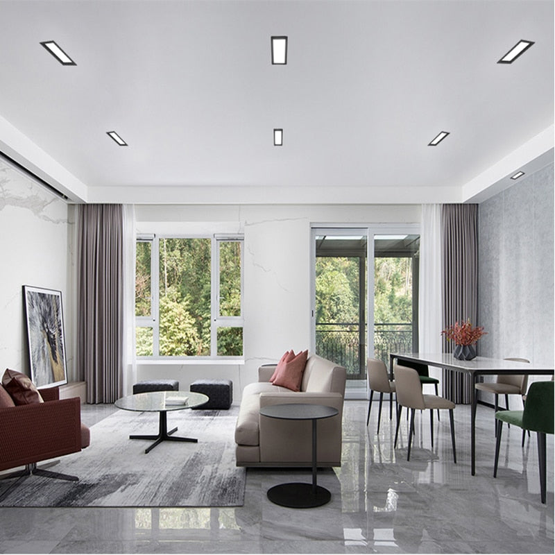 Panel Embedded LED Downlight 12W 18W 24W Square LED Spotlight LED Ceiling Light AC110V 220V