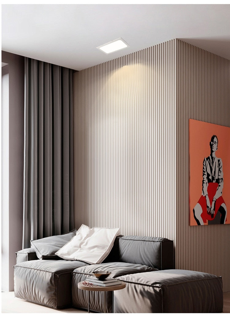 Panel Embedded LED Downlight 12W 18W 24W Square LED Spotlight LED Ceiling Light AC110V 220V