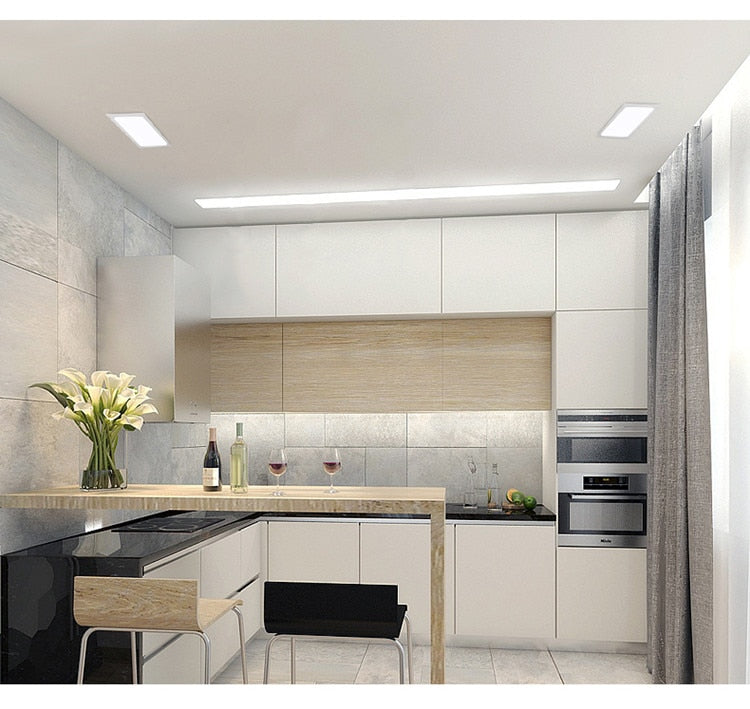 Panel Embedded LED Downlight 12W 18W 24W Square LED Spotlight LED Ceiling Light AC110V 220V