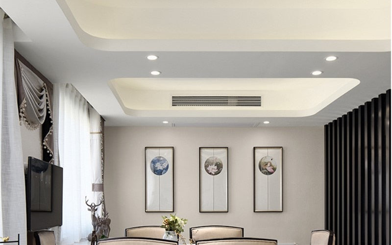 Recessed Dimmable Anti Glare LED Downlights 7W/9W/12W/15W/18W COB Ceiling Spot Lights AC90~260V Background Lamps