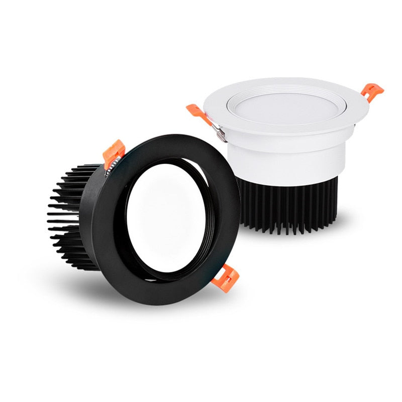 Circular Recessed LED Downlights 3W 7W 9W 12W 15W 40W COB LED Ceiling Spot Lights AC220-240V LED Ceiling Lamps Indoor Lighting