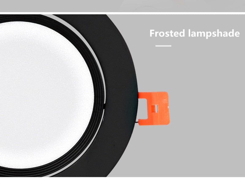 Circular Recessed LED Downlights 3W 7W 9W 12W 15W 40W COB LED Ceiling Spot Lights AC220-240V LED Ceiling Lamps Indoor Lighting