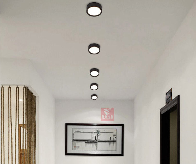 Round Surface Mounted LED Downlights 3W 5W 7W 9W 12W Mounted LED Spot Light 220V Down Light black / white / gold body