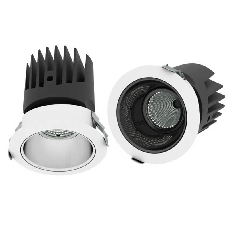 LED Recessed Downlight 220V 110V Dimmable 20W 25W 30W 36W COB CRI92 LED Spot lights Lighting Kits Ceiling Lights with LED Drive LED Ceiling Spot