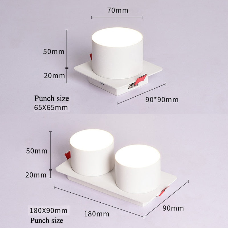 Indoor 7W 14W LED Downlight Ceiling Mounted Spotlight Downlights for Bedroom Living Room Corridor