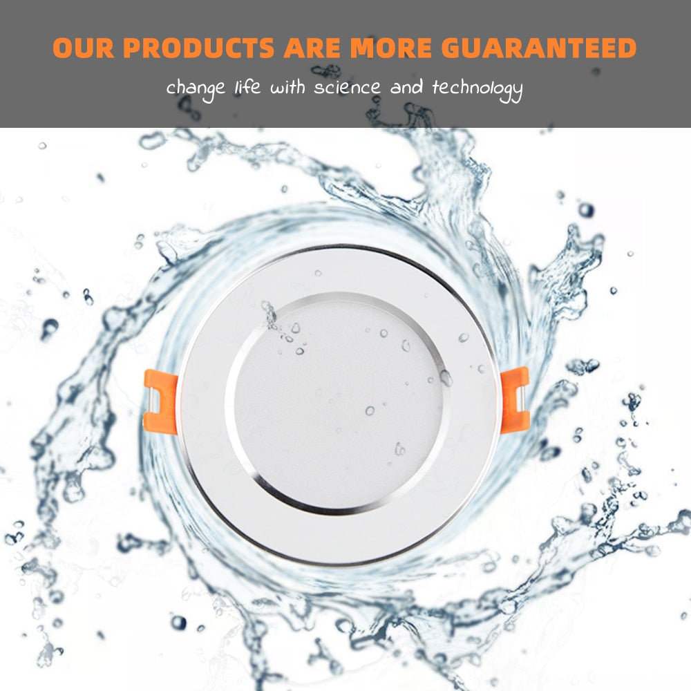 LED Dimmable Waterproof Recessed Downlight 5W 7W 9W LED Spot Light Ceiling Lamp Home Lighting AC 110V 220V For For Bathroom Lamp