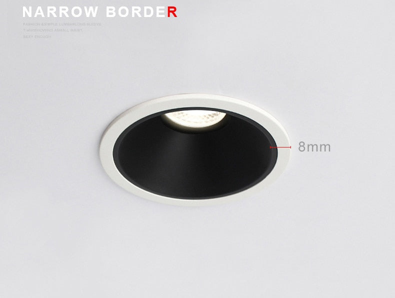 Dimmable LED Downlight 7W Anti-Glare led Ceiling Lamp AC 220V 110V LED Spot Lighting Bedroom Kitchen led Recessed Downlight
