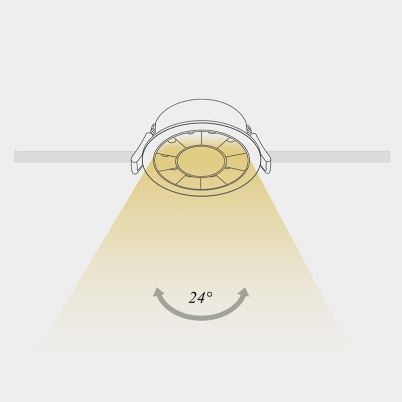 Dimmable LED COB Spotlight Ceiling Lamp AC90-260V 220V 10W 15W Aluminum Recessed Led Downlights Round Leds Spot Indoor Lighting