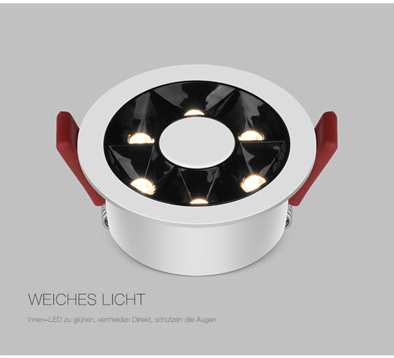 Dimmable LED COB Spotlight Ceiling Lamp AC90-260V 220V 10W 15W Aluminum Recessed Led Downlights Round Leds Spot Indoor Lighting