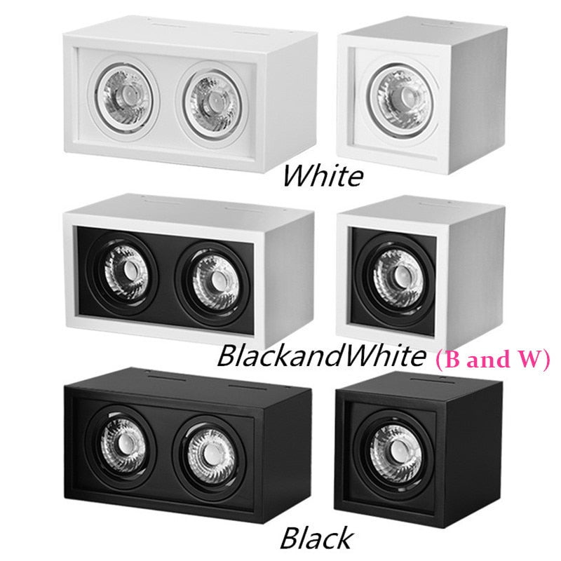 High quality Surface Mounted Adjustment LED COB Dimmable Downlights 10W 15W 20W 30W LED Ceiling Lamp Spot Lights AC85V-265V