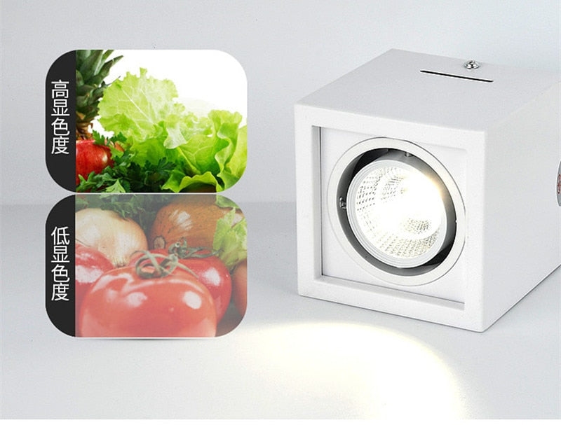 High quality Surface Mounted Adjustment LED COB Dimmable Downlights 10W 15W 20W 30W LED Ceiling Lamp Spot Lights AC85V-265V