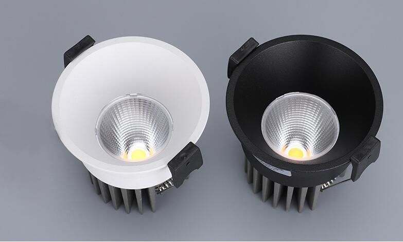 Dimmable Cob Led Anti-Glare Recessed Downlights Light 7W 9W 12W 15W Led Ceiling Spot Ac220v Lights Living Lights For Room Hotel