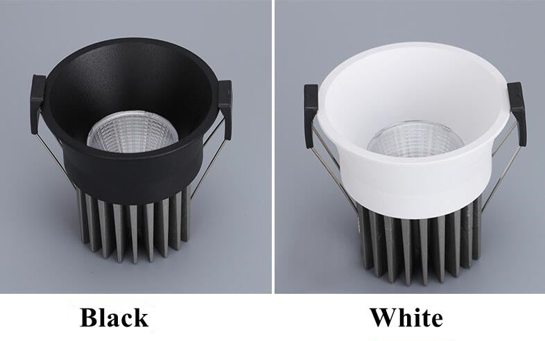 Dimmable Cob Led Anti-Glare Recessed Downlights Light 7W 9W 12W 15W Led Ceiling Spot Ac220v Lights Living Lights For Room Hotel