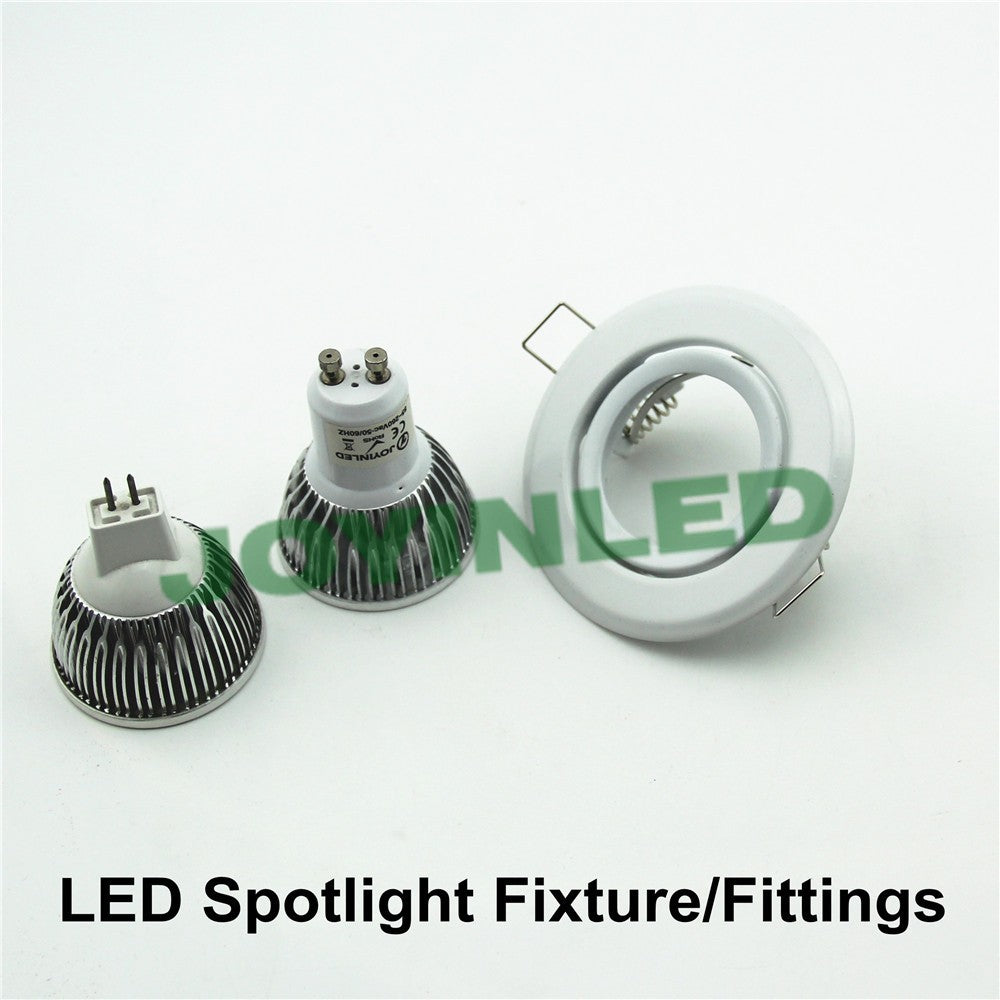 Aluminum downlight Fitting trims recessed 20pcs/lot LED Ceiling Lamp Holder GU10/MR16 Round Fixtures