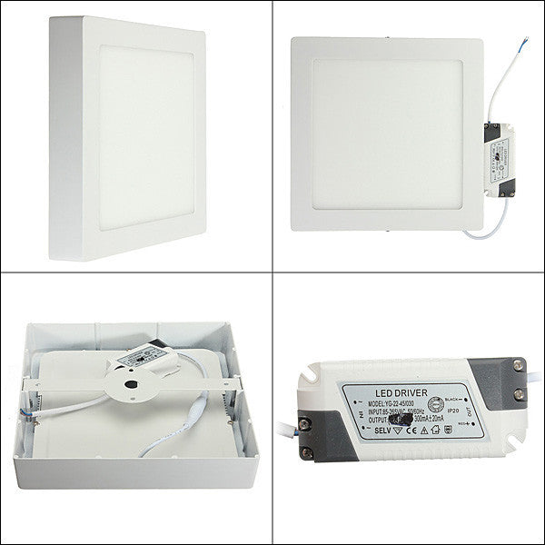 Square Led Panel Light 9W/15W/25W/30W Surface Mounted Led ceiling Downlight AC85-265V + LED Driver